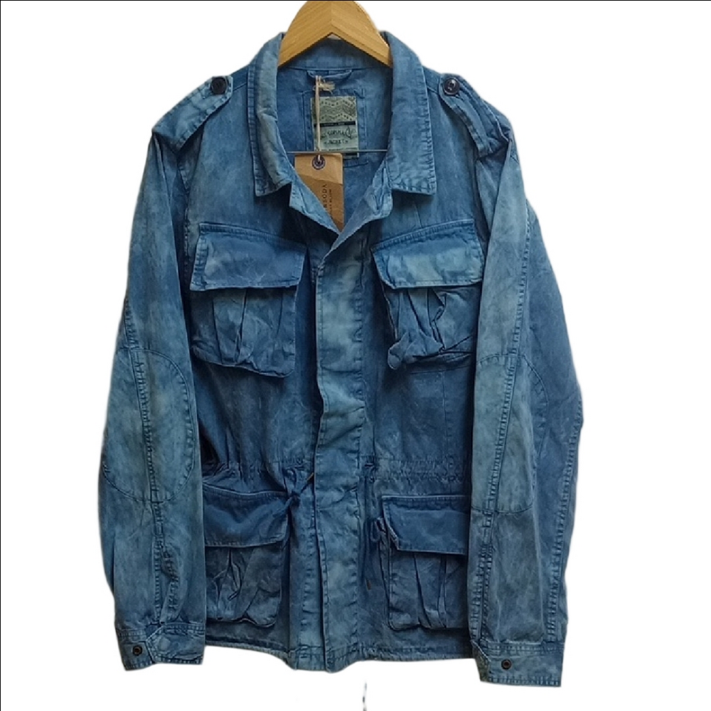 🆕 SCOTCH & SODA "THE COMANDO" BLUE TWO TONE WOMEN'S JACKET